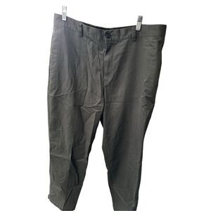 Vintage LL Bean Double L Natural Fit Mens Grey Khaki Pants Size 35x34